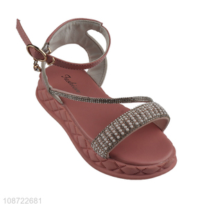 Factory direct sale soft sole girls kids casual summer sandal beach <em>shoes</em> wholesale