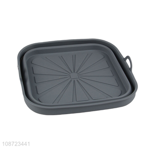 Online wholesale folding silicone heat-resistant air fryer baking tray
