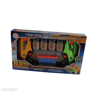 Online wholesale kids toy guns plastic shell soft bullet gun toy