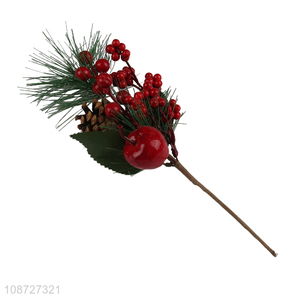 Good quality artificial red berry stems artificial Christmas tree picks