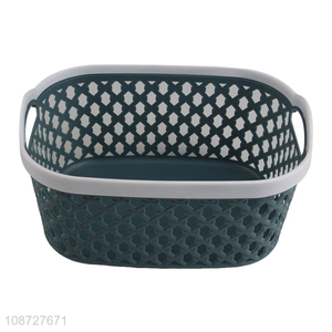 Hot items portable plastic hollow storage basket for vegetable fruits
