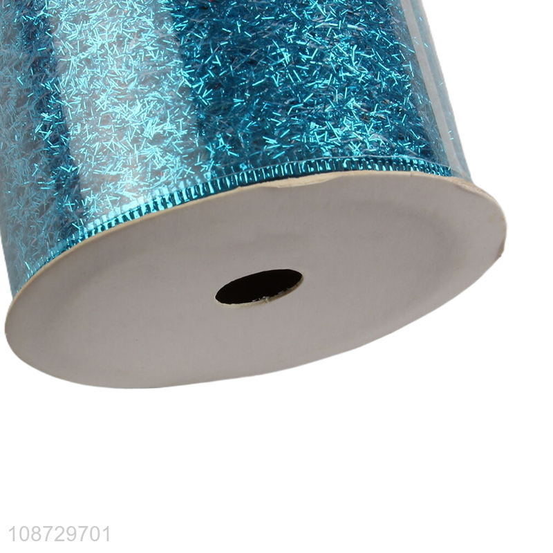 New arrival shiny Christmas ribbons metallic glitter holiday ribbons