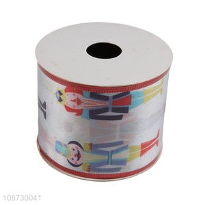 New products holiday printed Christmas ribbons for home decoration