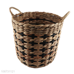 Wholesale natural wicker <em>storage</em> <em>basket</em> handwoven water hyacinth <em>storage</em> <em>basket</em>