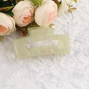 Top quality rectangle hollow out acrylic hair claw clips hair jaw clips
