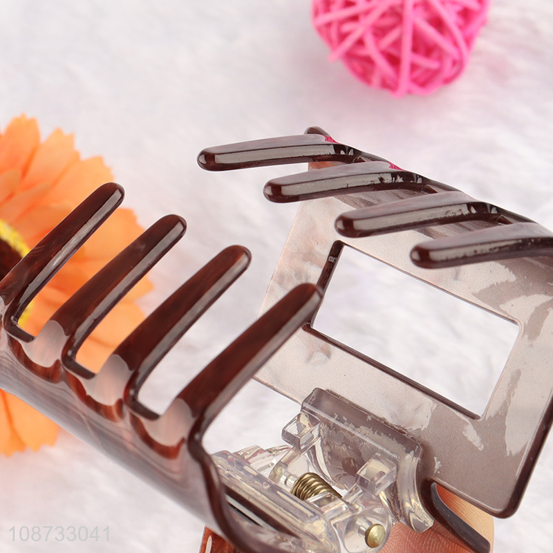 Bottom price durable non-slip acrylic hair claw clip for girls