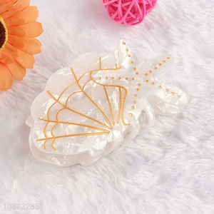 High quality ocean series strong hold acrylic hair claw clips