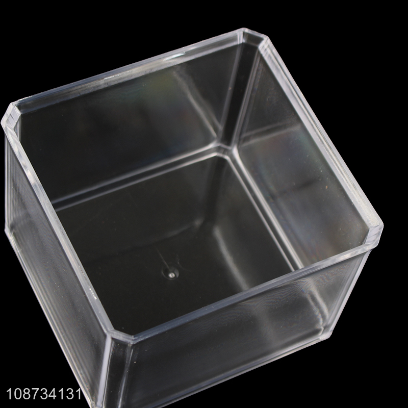 Popular product double-layer clear cotton swab storage box makeup organizer