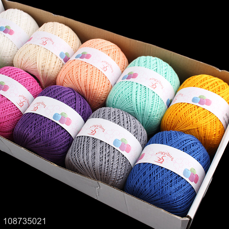 Hot selling 80g/pc crochet knitting yarn cotton embroidery threads