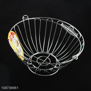 High quality modern metal wire fruit vegetable <em>basket</em> for kitchen counter