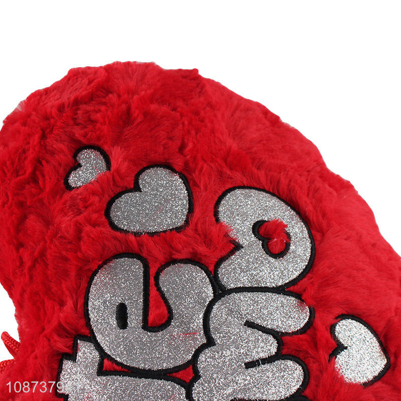 Good Quality Fluffy Valentine's Heart Throw Pillow For Decoration