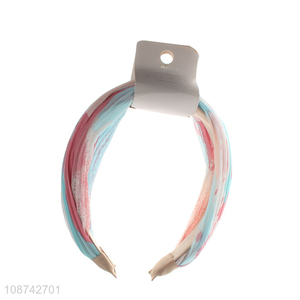 New product tie-dye headband knotted hair hoop hair accessories