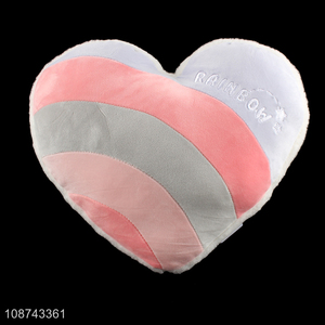 New product heart shape plush pillow stuffed throw pillow for home decor