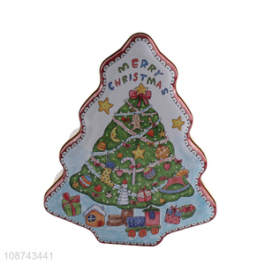 Online wholesale Christmas tree shaped tin <em>cans</em> metal candy box
