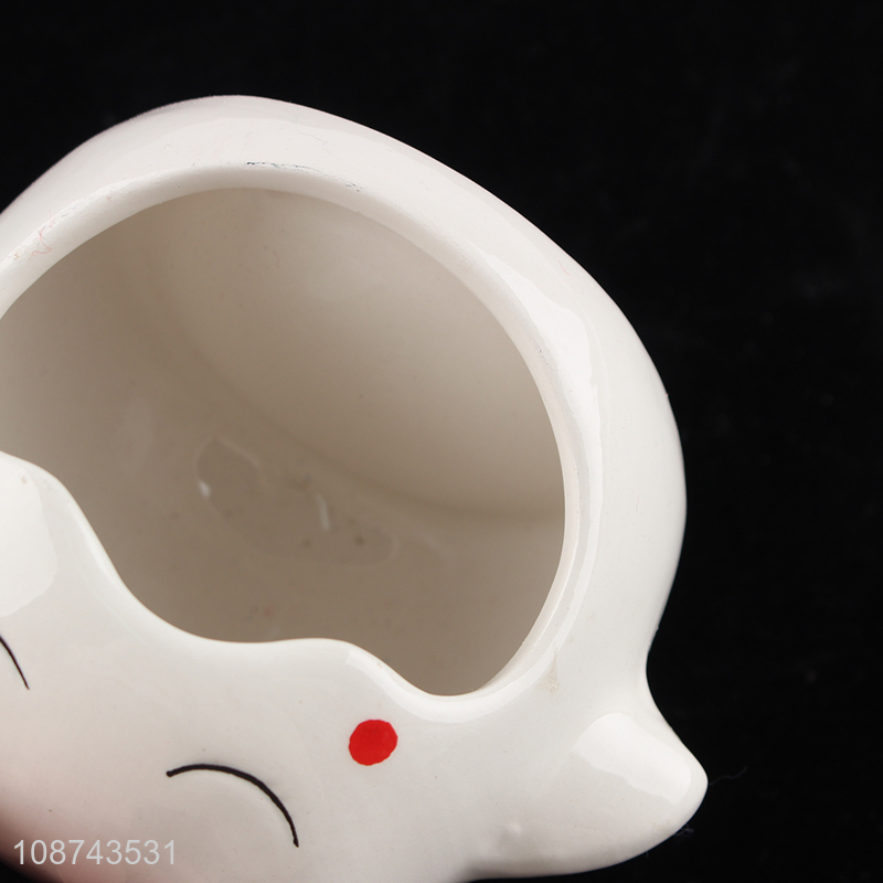 Online wholesale Halloween ghost candle holder ceramic tealight candle