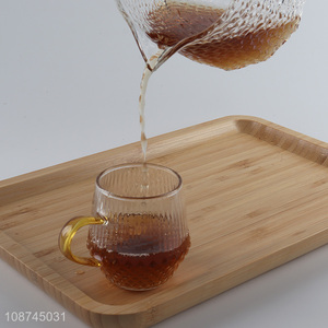 Online wholesale glass milk cups glass coffee mugs glass juice cups