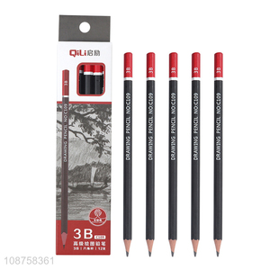 High Quality 12 Pieces 3B Graphite Sketch Pencils Art Pencils