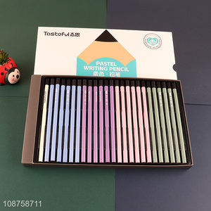 Online Wholesale 24+1 Eye Care Soft Color HB Pencils for Kids Writing