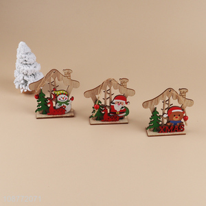 Popular products wooden christmas hanging ornaments