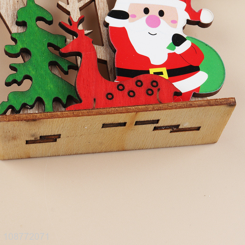 Popular products wooden christmas hanging ornaments
