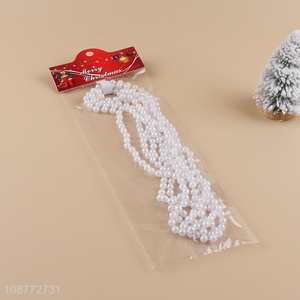 Good quality white christmas decoration bead chain