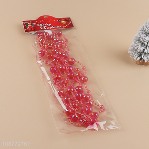 Low price christmas decoration bead chain for sale