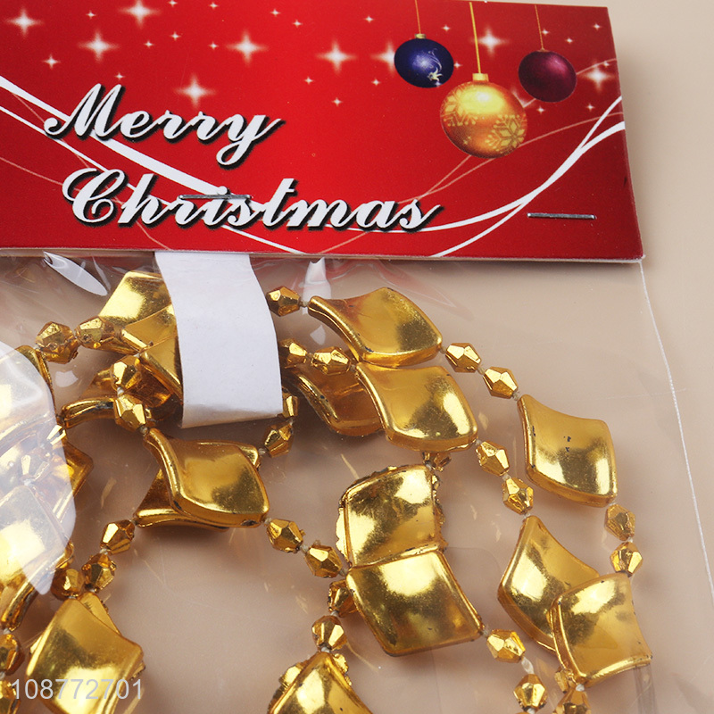 Best selling golden christmas decoration bead chain