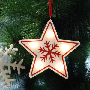 Low price star shaped christmas hanging ornaments