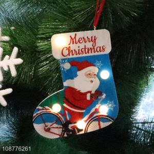Best price sock shaped christmas hanging ornaments