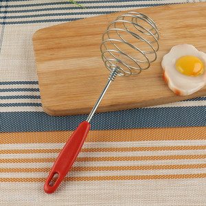 Wholesale stainless steel egg whisk with plastic handle