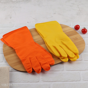 Yiwu factory latex household gloves cleaning gloves