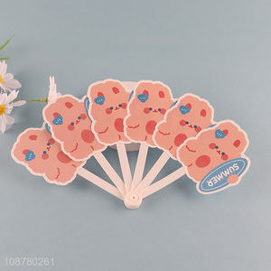 New product cute cartoon held-hand fan folding fan
