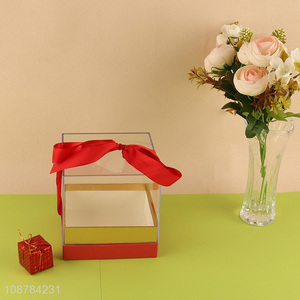Hot selling square transparent gifts packaging box