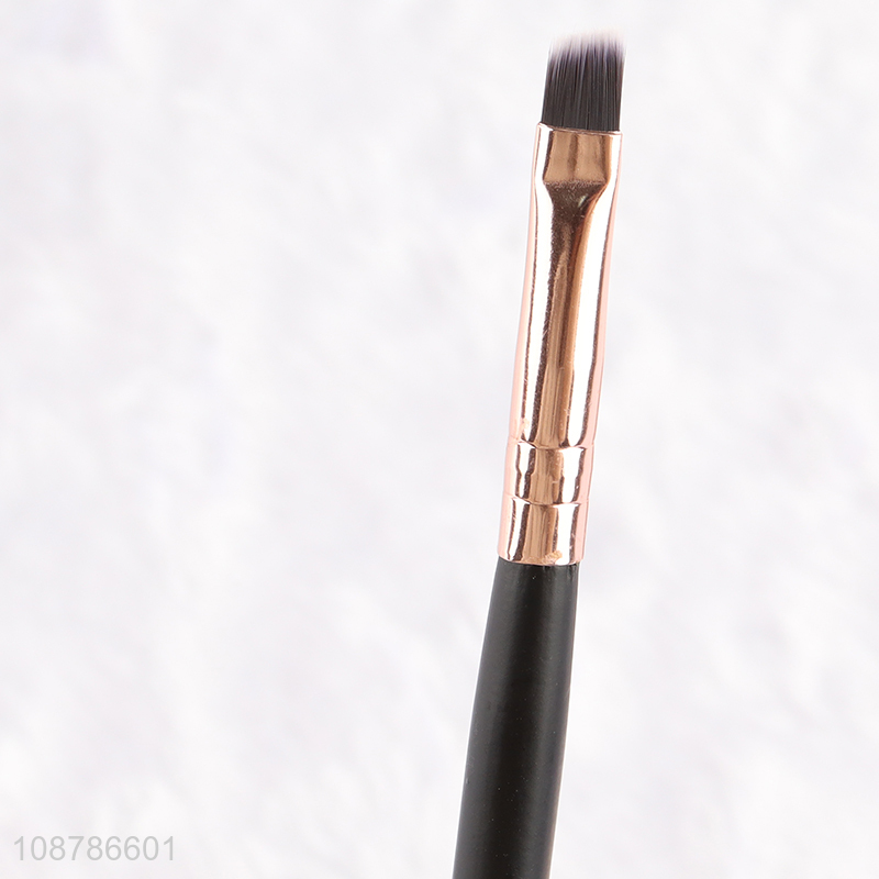 Wholesale double sided angled eyebrow spoolie brush makeup brush