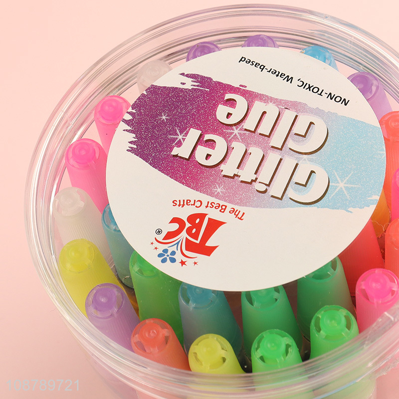 Yiwu market kids non-toxic glitter glue set