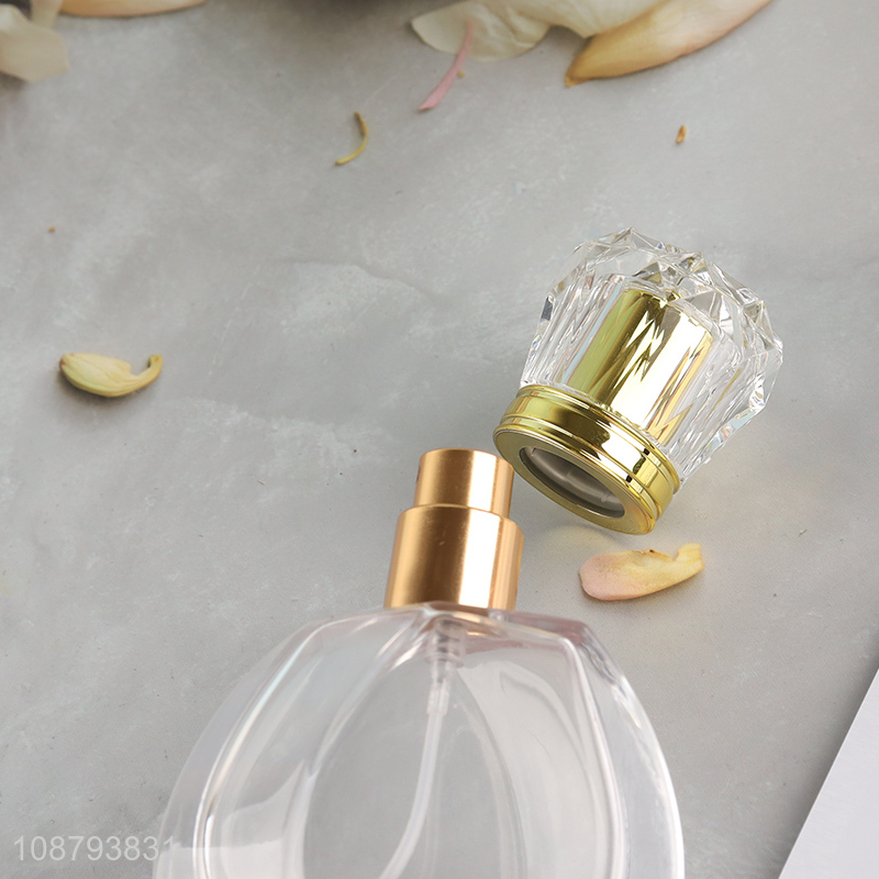 Latest design empty glass perfume bottle