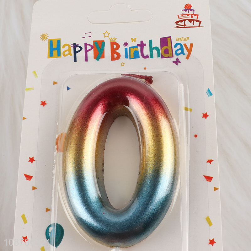Hot selling number birthday candle for cake topper