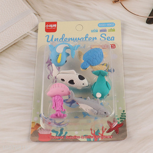 New products underwater sea series students eraser set