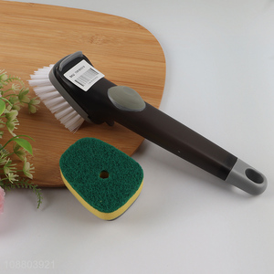 Factory price 2 in 1 removable head pot dish brush