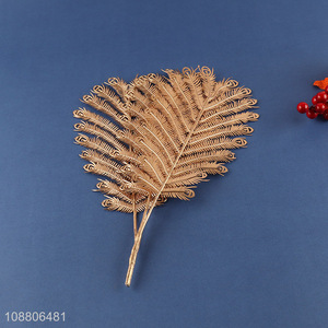 Good quality artificial leaves gold plant leaves for decoration