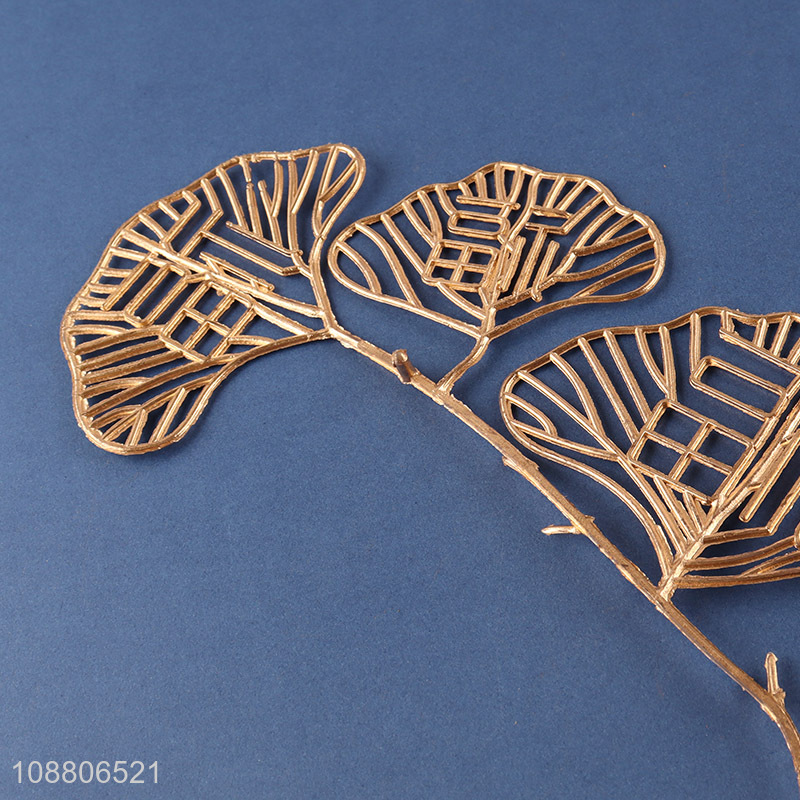 High quality gold artificial plant leaves for garden decoration
