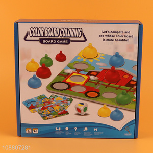 Hot sale kids color board coloring board games wholesale