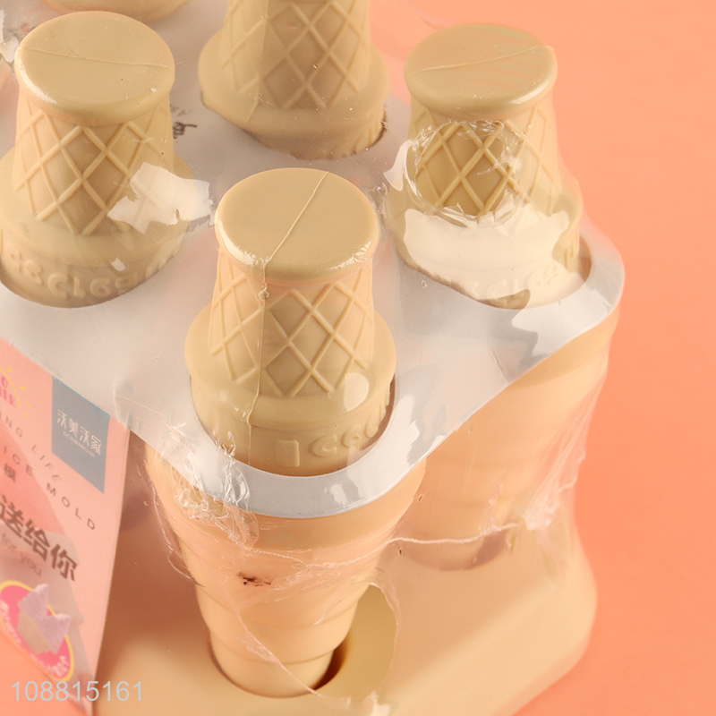 Wholesale 6-piece ice cream molds popsicle molds for kitchen