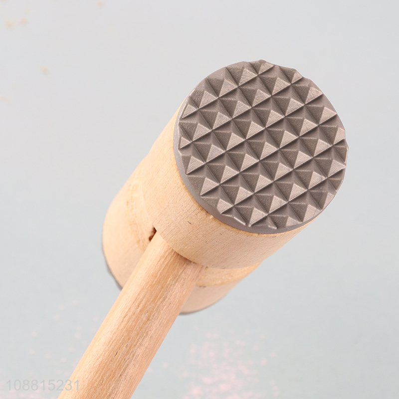 High quality natural bamboo meat tenderizer meat hammer