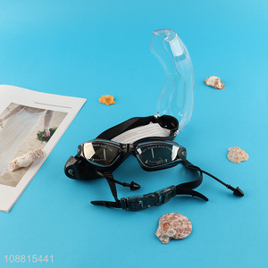 High quality anti-fog silicone swim goggles for men women