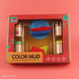 Yiwu market children diy colored mud toy <em>play</em> <em>dough</em> toys set