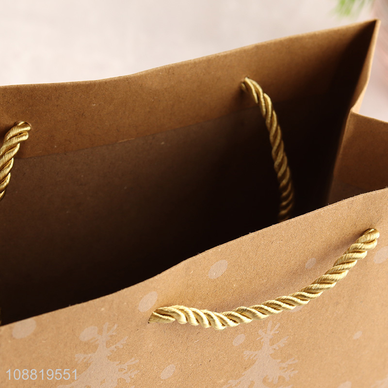 New arrival Christmas gift bag kraft paper tote bag