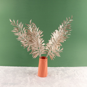 New product 4-head artifical plant leaf for wedding decoration