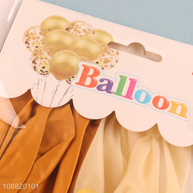 Hot selling 10pcs confetti balloons for birthday party decor