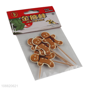 Low price gingerbread man shape cake decoration cake topper
